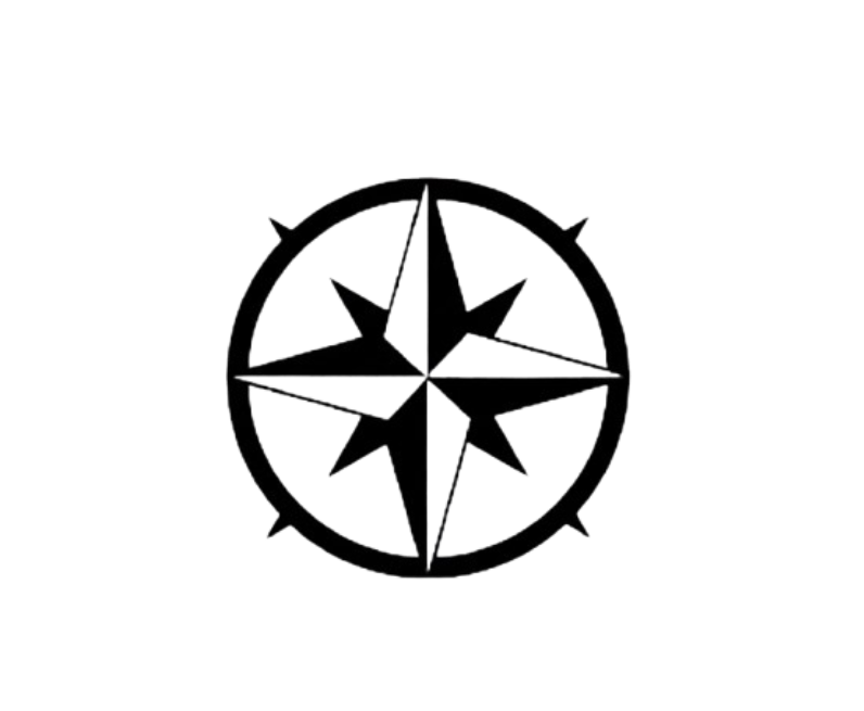 Rotating compass rose